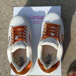 Corkys Sneakers with Orange Highlights